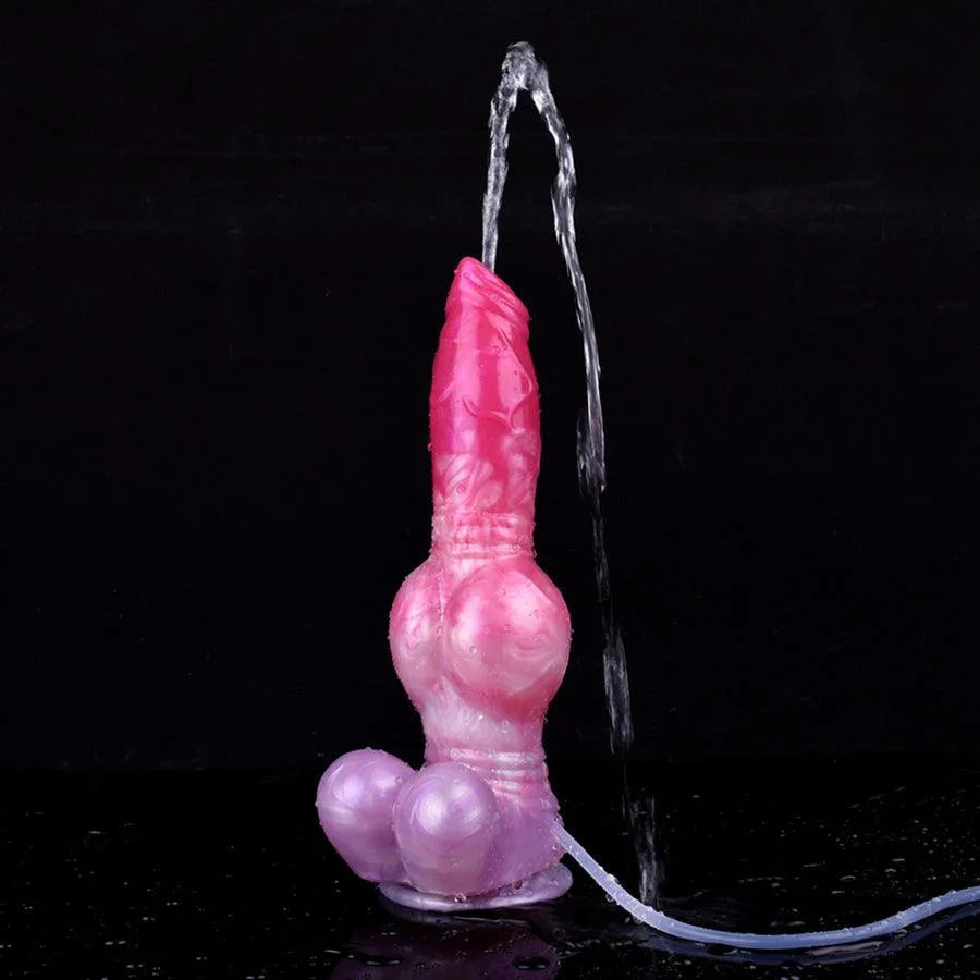 Discover the 10 Inches Ejaculating Dog Dildo for Sale, featuring realistic ejaculation and premium silicone design.
