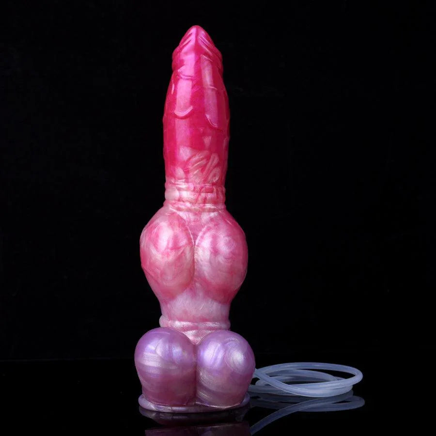 Explore the 10 Inches Ejaculating Dog Dildo for Sale, crafted from premium silicone for a lifelike experience.