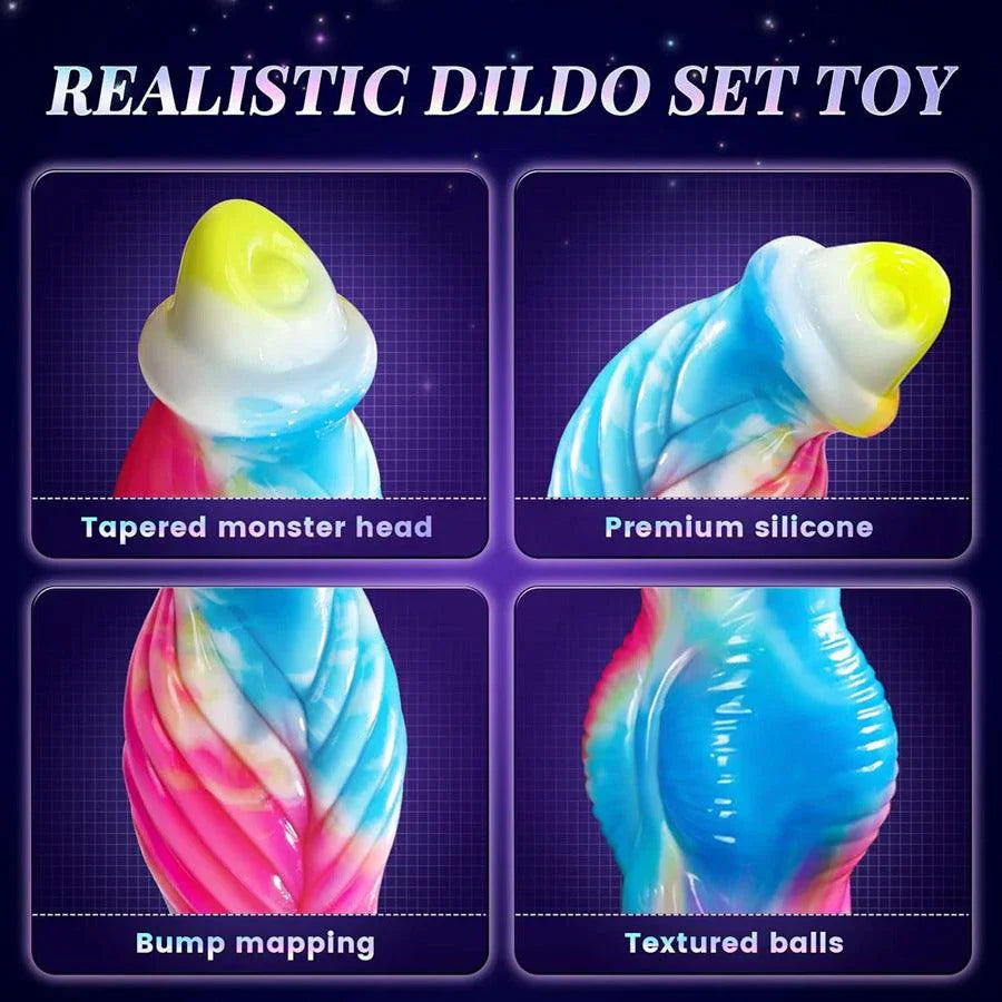 10 Zoll Fernbedienung thrusting knotted Dildo Vibrator aus hochwertigem Silikon für unvergleichliches Vergnügen.