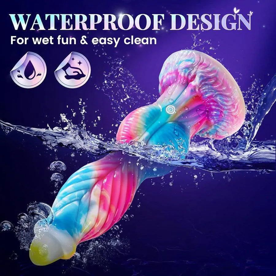 10 Zoll Fernbedienung thrusting knotted Dildo Vibrator, wasserdicht und aus hochwertigem Silikon für maximalen Spaß.