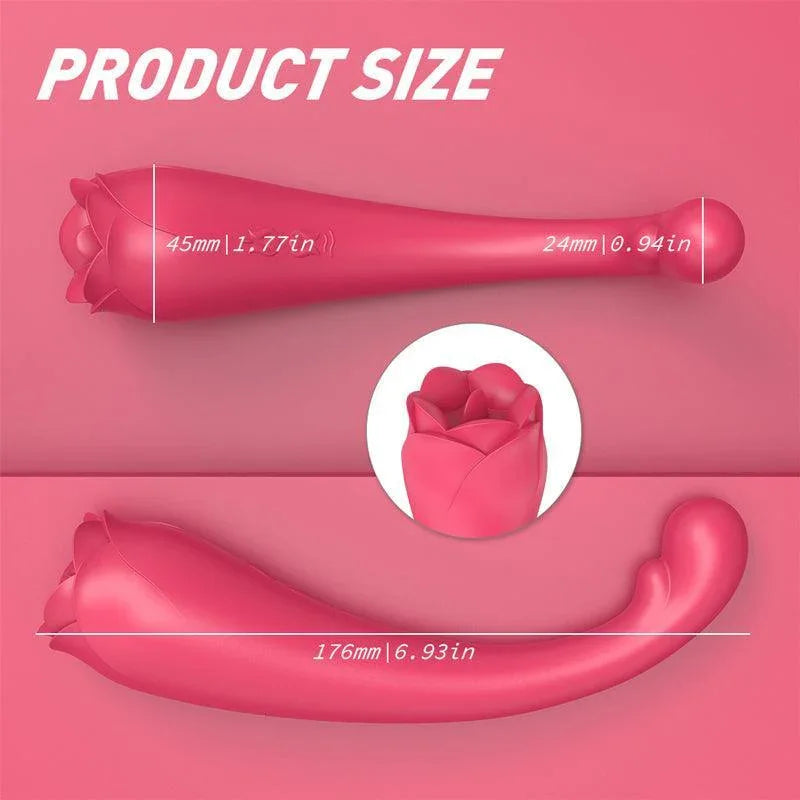 2 in 1 Rose Vibrant Sex Toy - xinghaoya official store