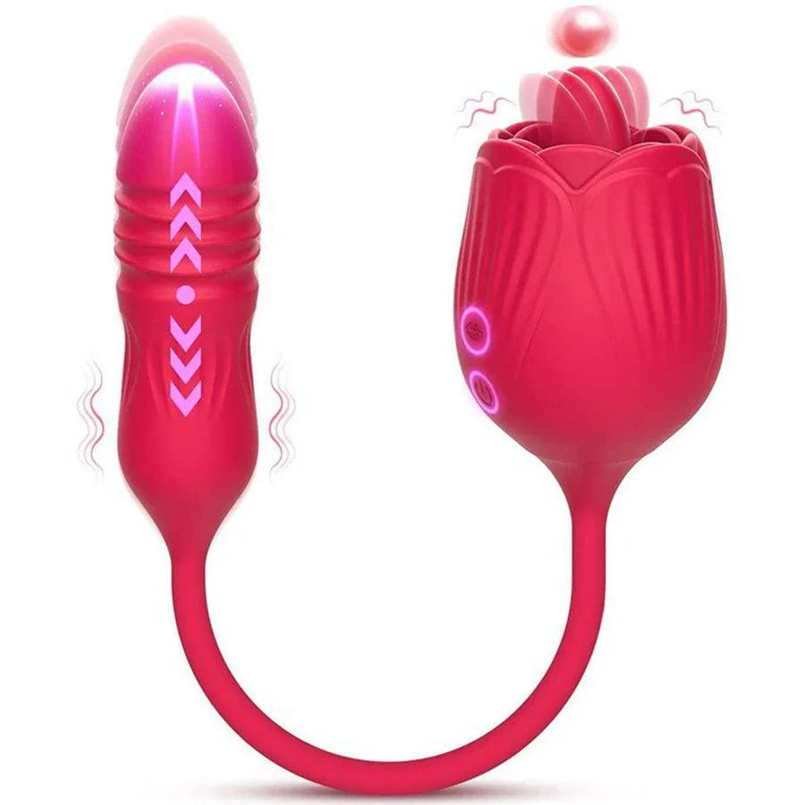 2-In-1 Rose Vibrator for Women Xinghaoya 2-In-1 Rose Vibrator for Women Xinghaoya