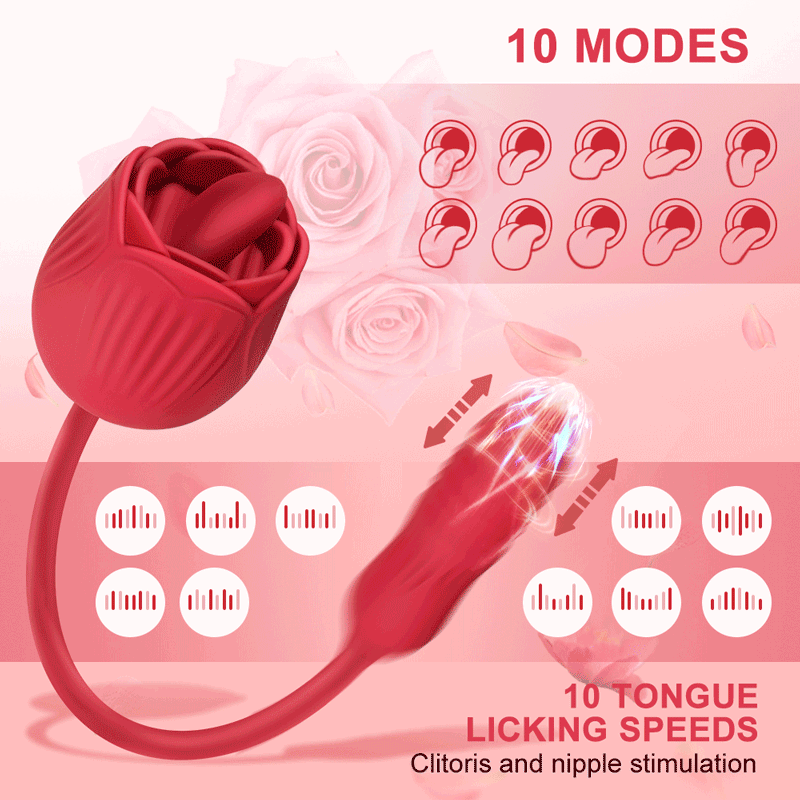 2-In-1 Rose Vibrator for Women Xinghaoya 2-In-1 Rose Vibrator for Women Xinghaoya