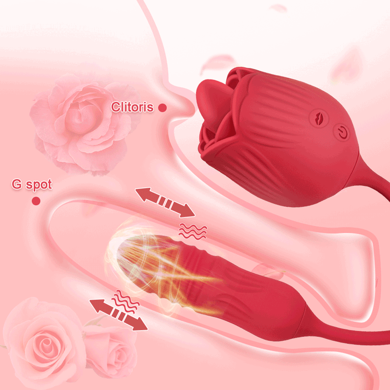 2-In-1 Rose Vibrator for Women Xinghaoya 2-In-1 Rose Vibrator for Women Xinghaoya