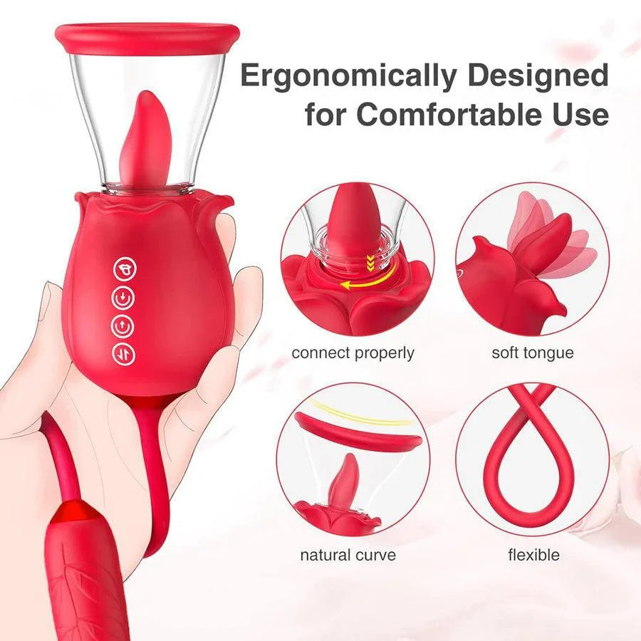 3-In-1 Multiple Pleasure Female Rose Pussy Pump Toy Xinghaoya 3-In-1 Multiple Pleasure Female Rose Pussy Pump Toy Xinghaoya