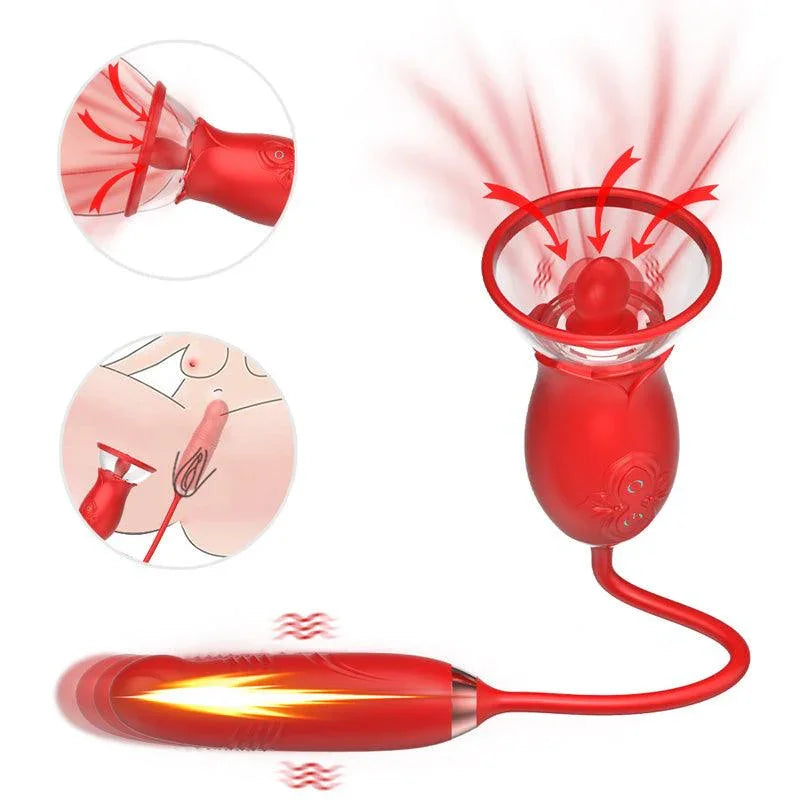 3-In-1 Multiple Pleasure Rose Toy Vibrator for Women Xinghaoya 3-In-1 Multiple Pleasure Rose Toy Vibrator for Women Xinghaoya