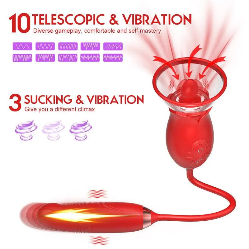 3-In-1 Multiple Pleasure Rose Toy Vibrator for Women Xinghaoya 3-In-1 Multiple Pleasure Rose Toy Vibrator for Women Xinghaoya