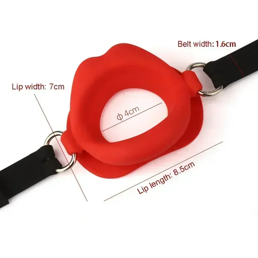Tragbarer realistischer Lippen-O-Ring-Knebel Xinghaoya Tragbarer realistischer Lippen-O-Ring-Knebel Xinghaoya