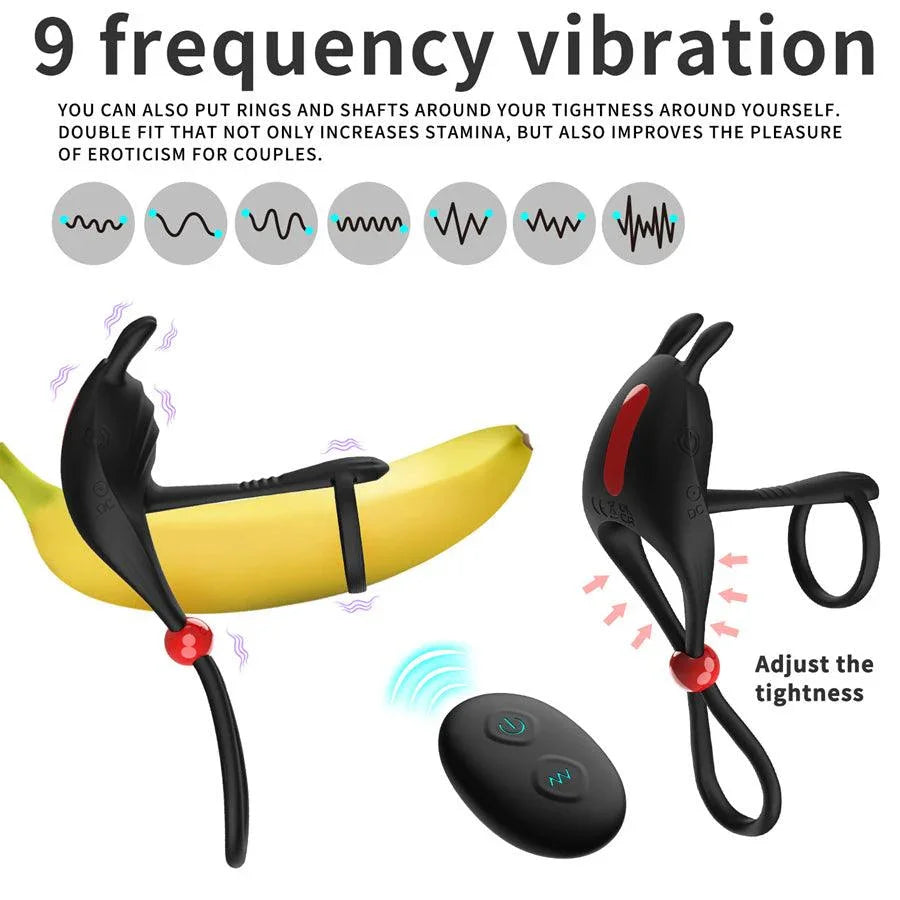 Adjustable Penis Ring Vibrator with Remote Xinghaoya Adjustable Penis Ring Vibrator with Remote Xinghaoya