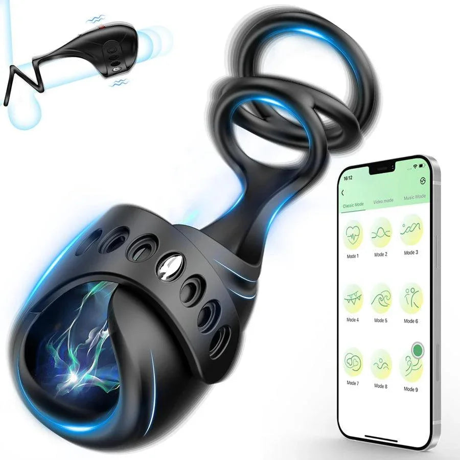 Penisvibrator mit Bluetooth-Fernbedienung Xinghaoya Penisvibrator mit Bluetooth-Fernbedienung Xinghaoya
