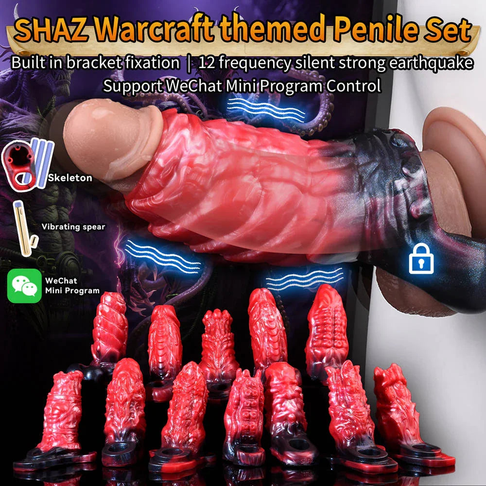 Xinghaoya Smart APP Control Vibrating Cock Sleeve