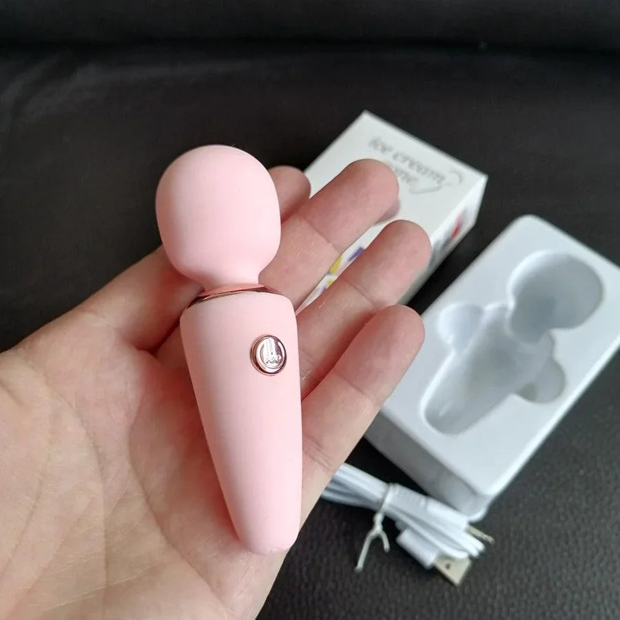 Cute Ice Cream Mini Wand Vibrator Xinghaoya Cute Ice Cream Mini Wand Vibrator Xinghaoya