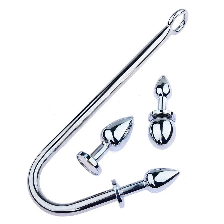 Detachable Metal Anal Hook with Butt Plug Xinghaoya Detachable Metal Anal Hook with Butt Plug Xinghaoya