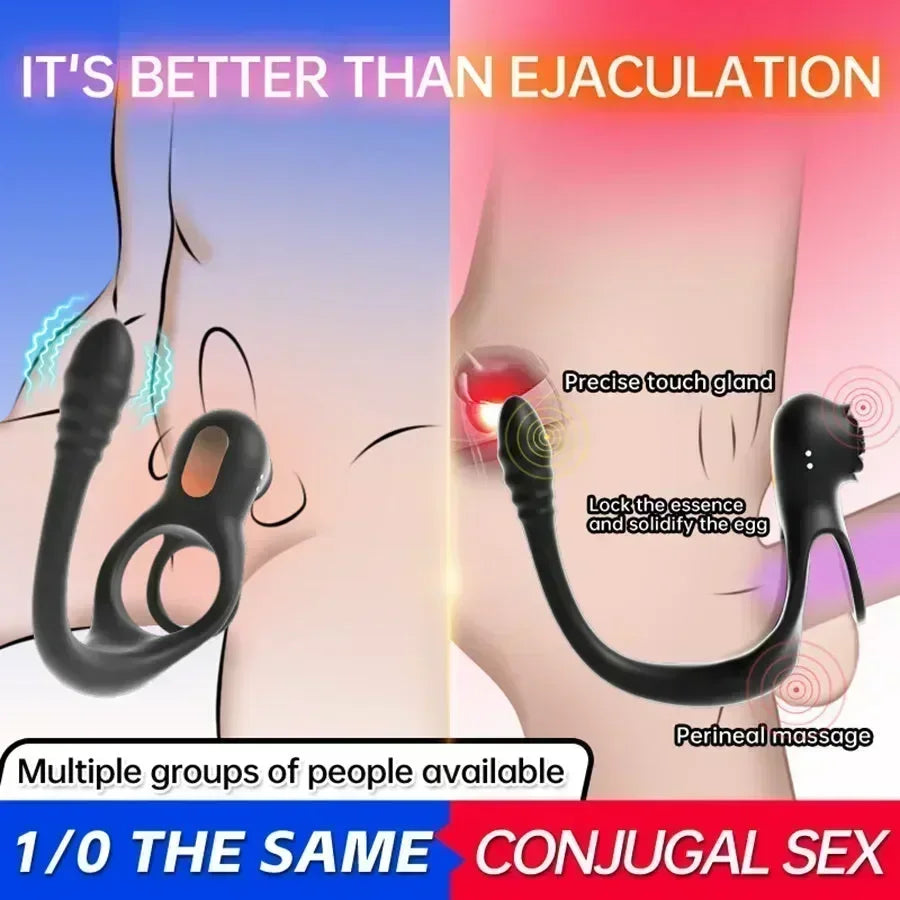 2-in-1 Smart Vibrating Silikon Penisring Xinghaoya 2-in-1 Smart Vibrating Silikon Penisring Xinghaoya