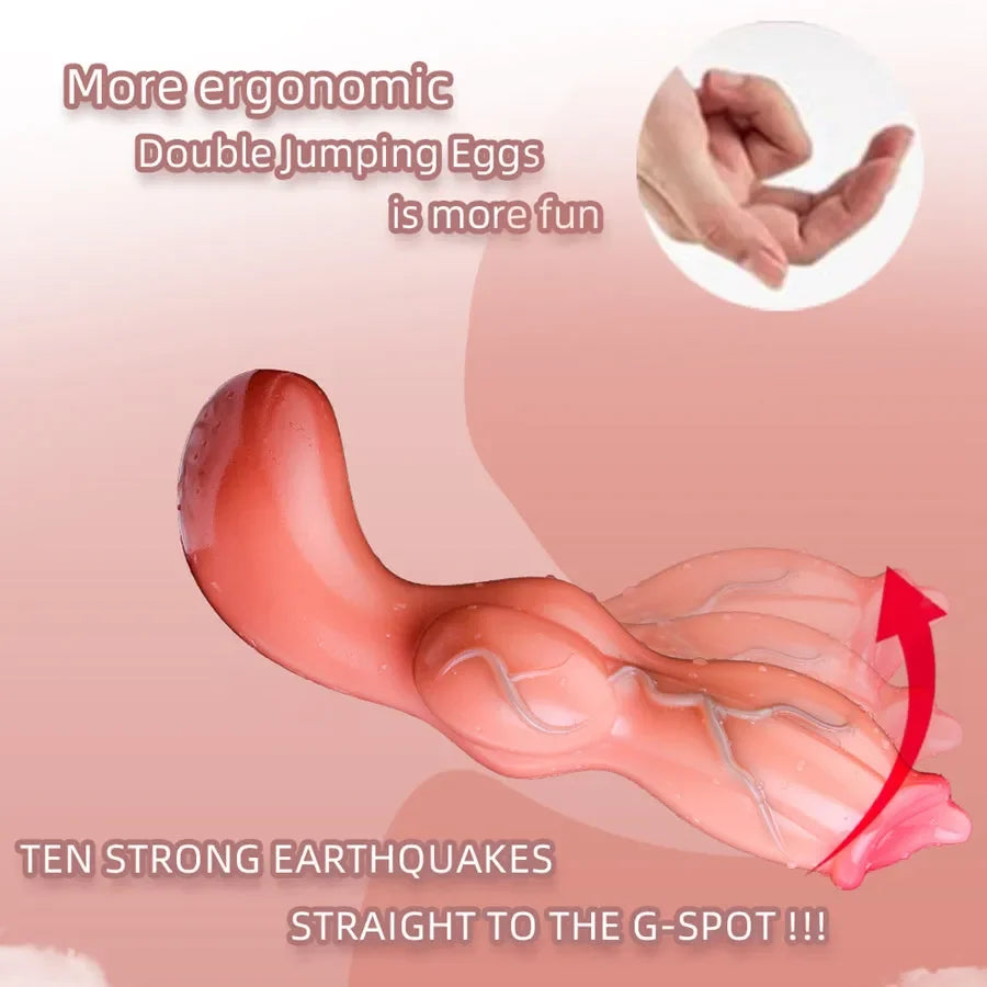 Soft Silicone Vibrating Knotted Dildo Xinghaoya Soft Silicone Vibrating Knotted Dildo Xinghaoya