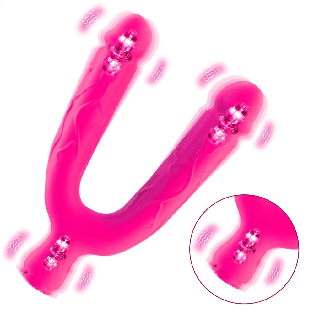 sexy unterwäsche curvy Großhandel Doppel-Dildo Strap-on Realistischer Doppel-Dildo für Lesben  Doppelköpfiger Dildo