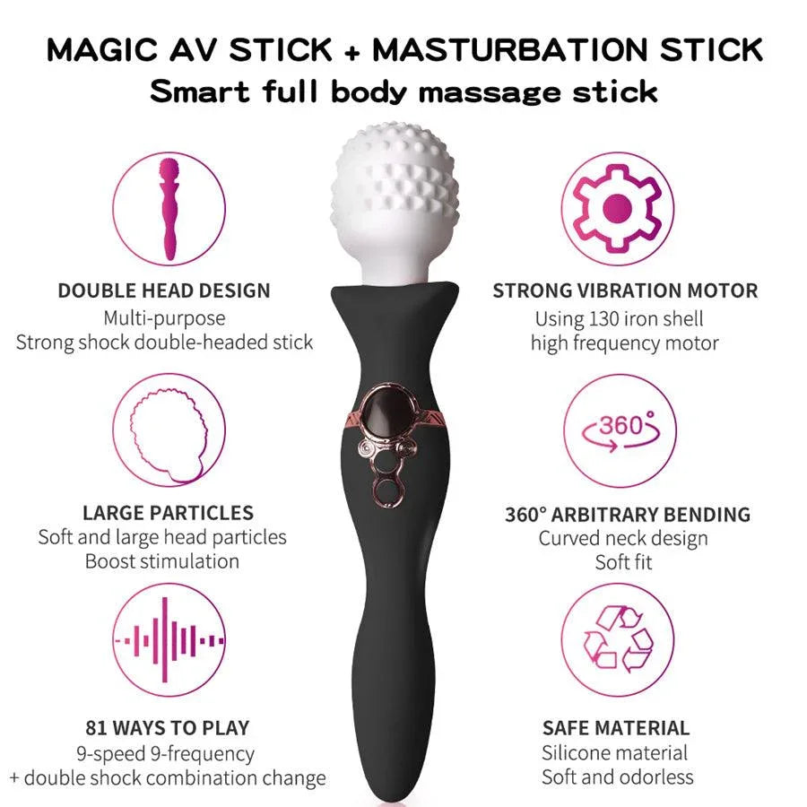 Dual Head Luxury Vibrating Wand Xinghaoya Dual Head Luxury Vibrating Wand Xinghaoya