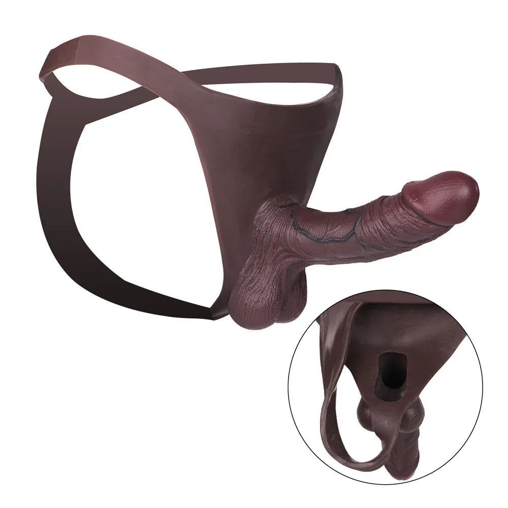 hollow strap on dildo