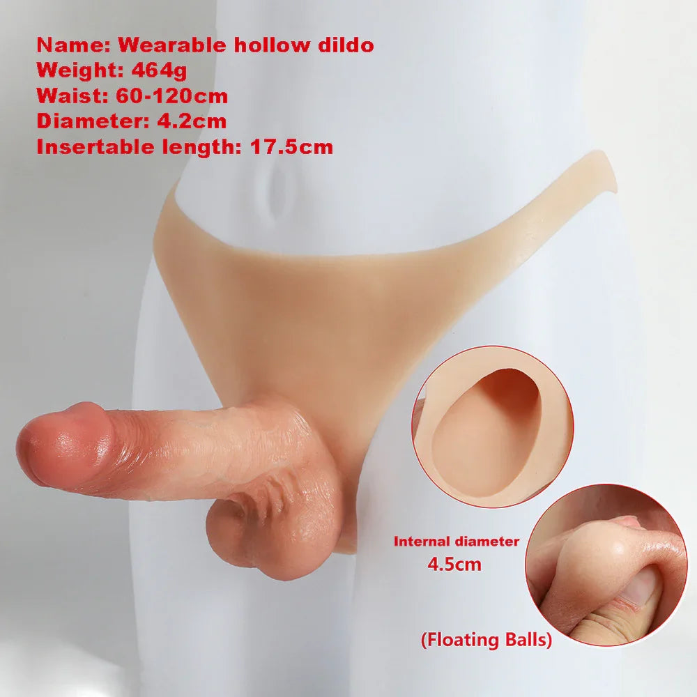 hollow strap on