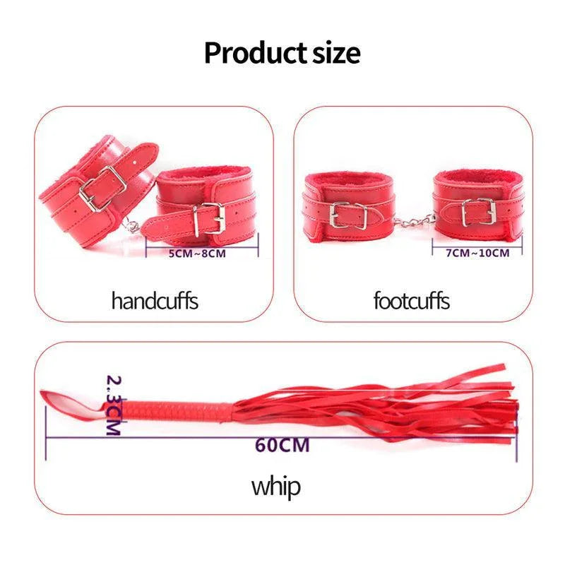 Leather BDSM Sexual Bondage Toys Sets for Extreme Kinky Sex - xinghaoya official store