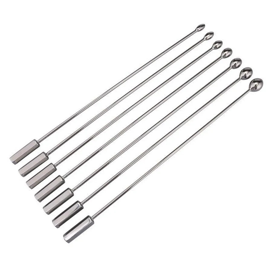 Precision Scale Urethral Sound Rod Set – Stainless Steel, Male Sounding Plug, FLRDXY