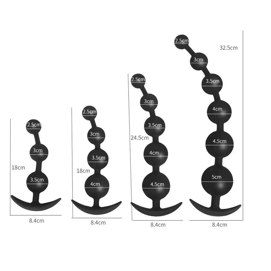 silicone anal beads