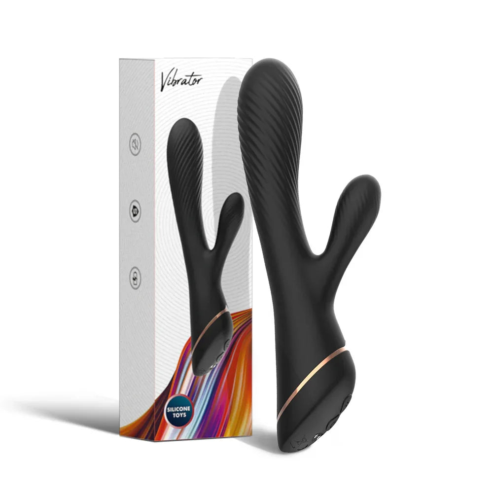 Xinghaoya Silicone Black Rabbit Vibrator Xinghaoya Silicone Black Rabbit Vibrator