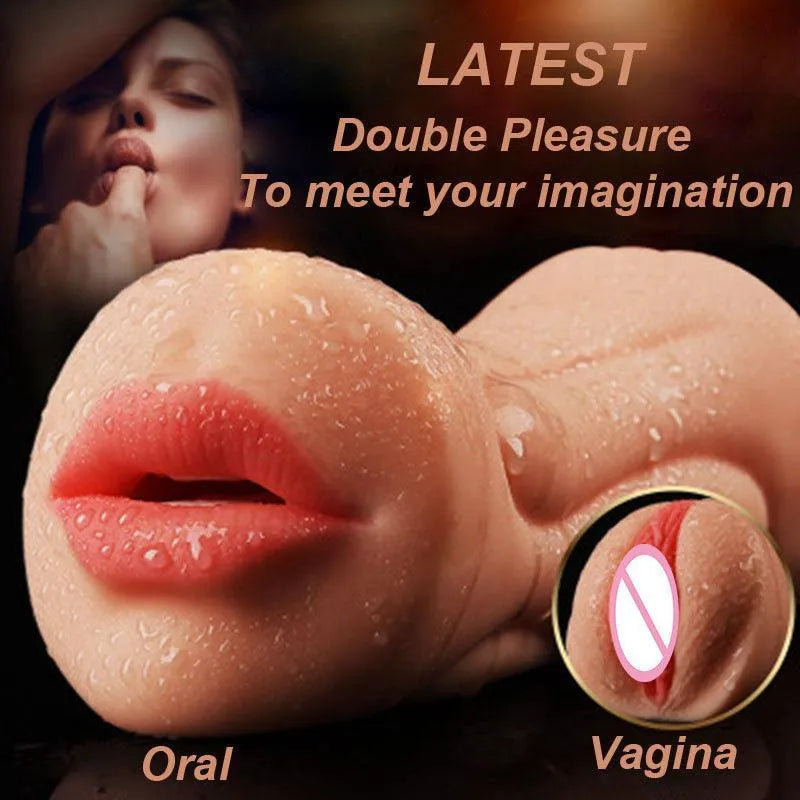 Realistic Pocket Pussy with Vaginal and Oral Pleasure Sex Toys for Men Xinghaoya Realistic Pocket Pussy with Vaginal and Oral Pleasure Sex Toys for Men Xinghaoya