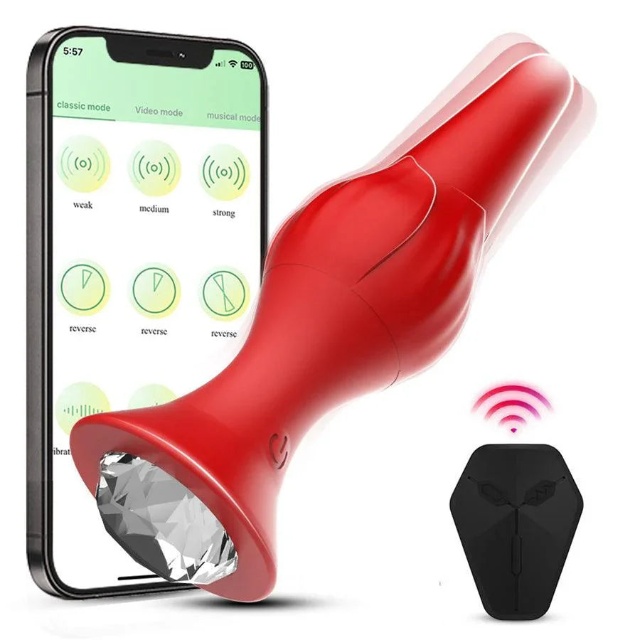 Fernbedienungs-Diamant-Vibrations-Analplug Xinghaoya Fernbedienungs-Diamant-Vibrations-Analplug Xinghaoya