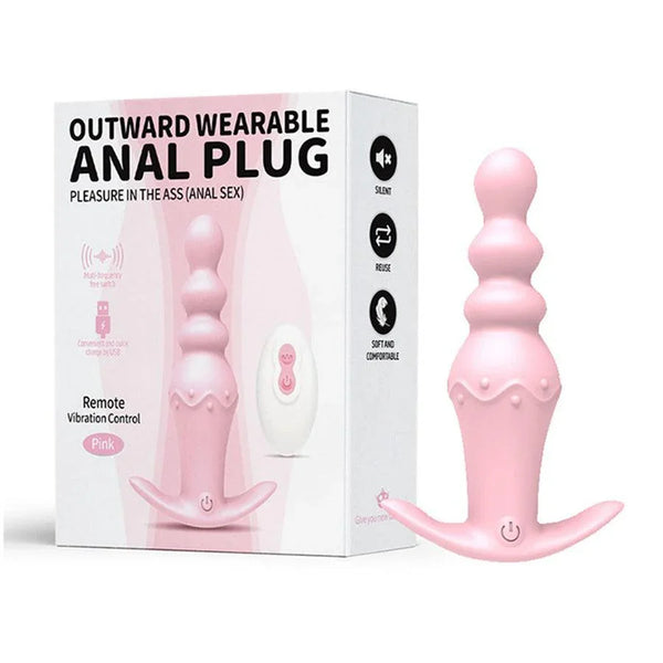 remote vibrating anal beads App Remote Control Vibrating Anal Beads With Dual Penis Rings – ZhenDuo Sex  Shop main image 1