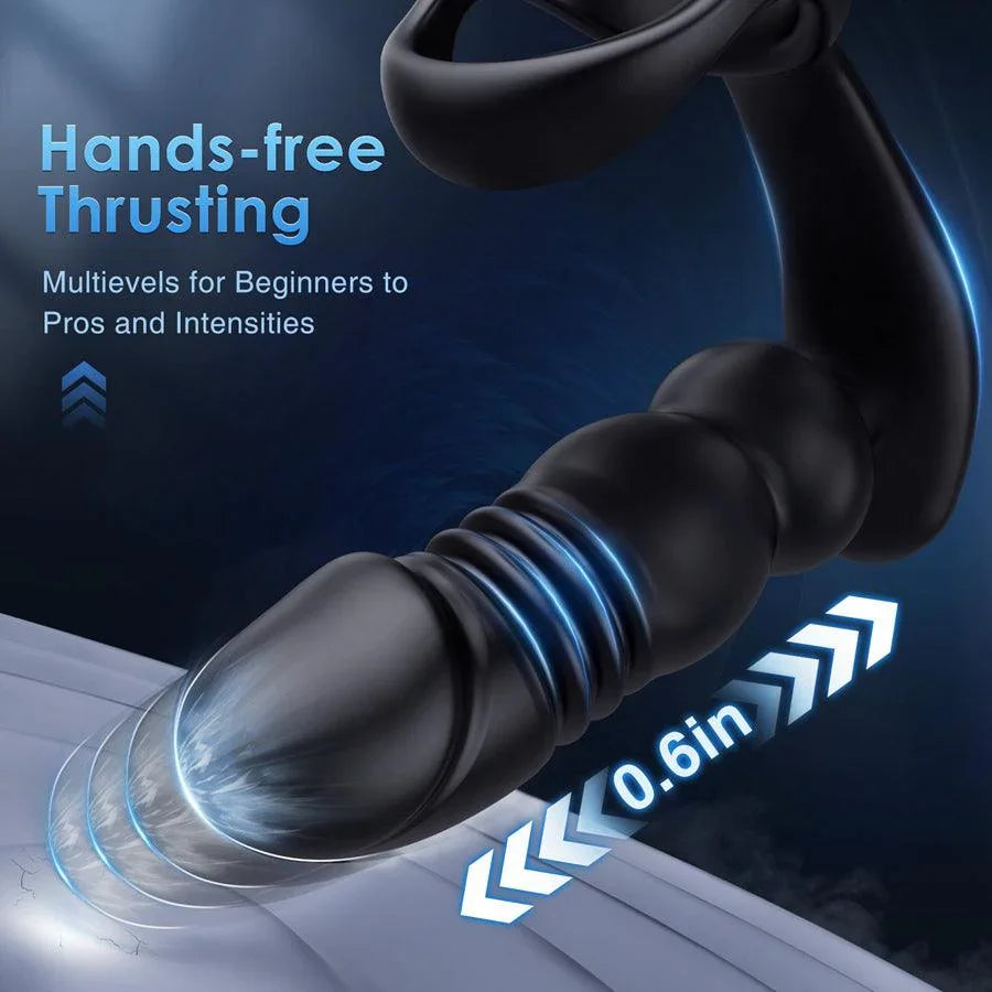 Remote Control Thrusting Anal Sex Toy Vibrator - xinghaoya official store