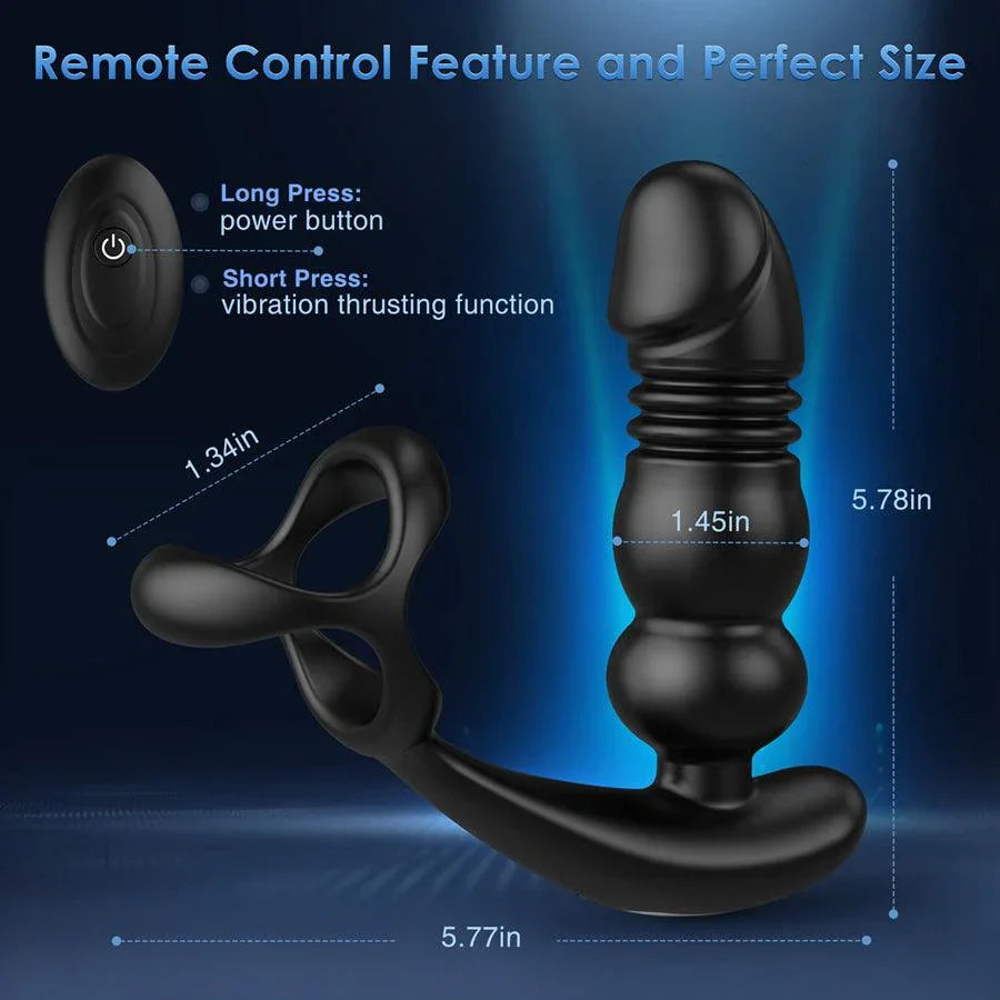 Remote Control Thrusting Anal Sex Toy Vibrator - xinghaoya official store