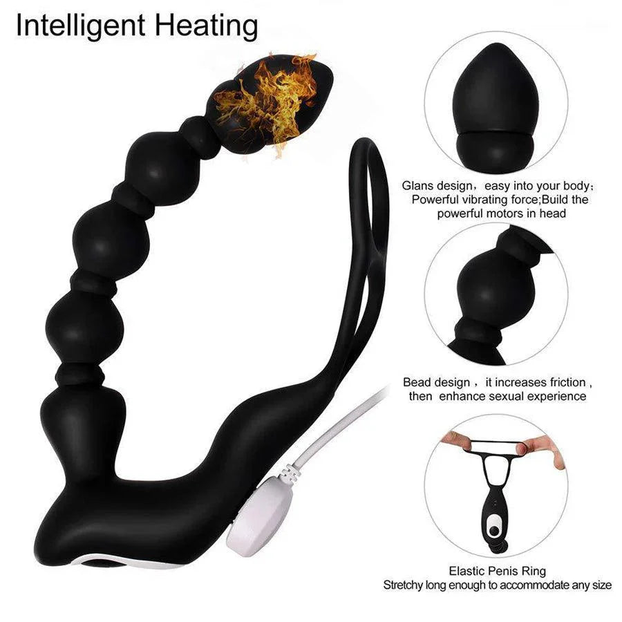 Remote Control Vibrating Anal Beads With Penis Ring Xinghaoya Remote Control Vibrating Anal Beads With Penis Ring Xinghaoya