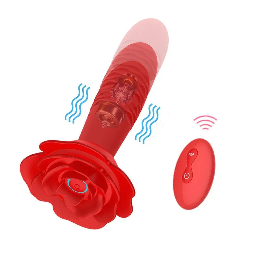 Remote Thrusting Rose Butt Plug Spielzeug Xinghaoya Remote Thrusting Rose Butt Plug Spielzeug Xinghaoya