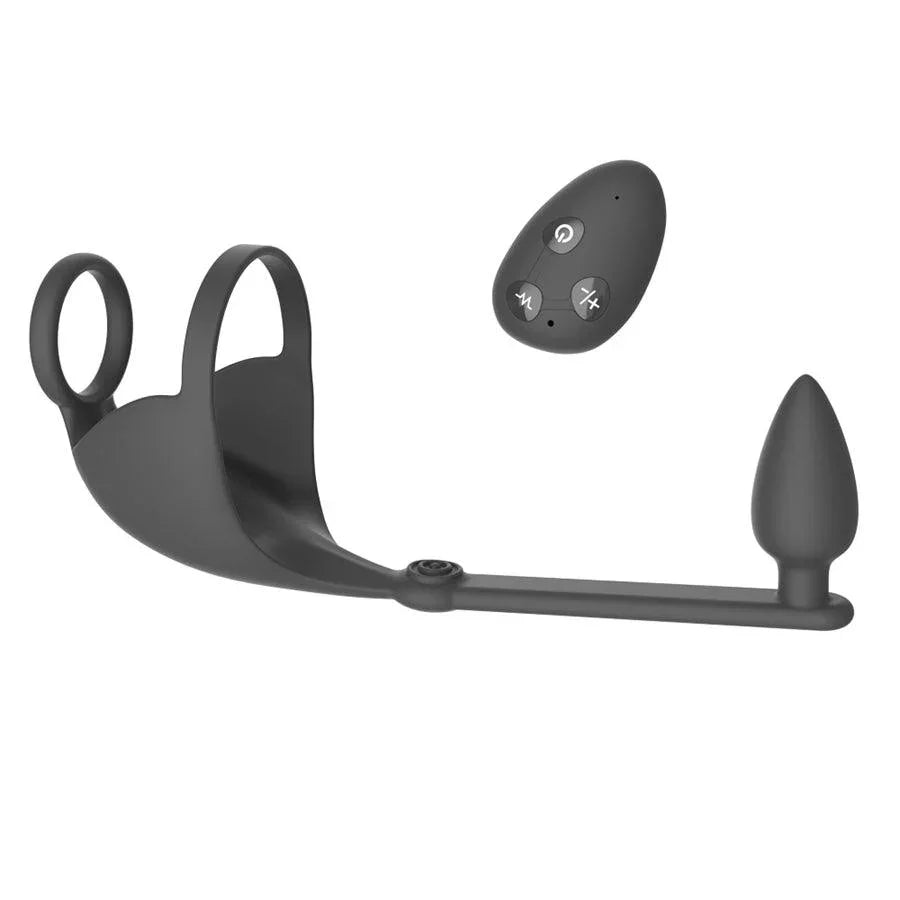Remote Vibrating Penis Ring with Anal Plug Xinghaoya Remote Vibrating Penis Ring with Anal Plug Xinghaoya