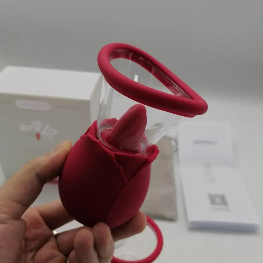 Rose Flower Pussy Pump with Tongue Licking Xinghaoya Rose Flower Pussy Pump with Tongue Licking Xinghaoya
