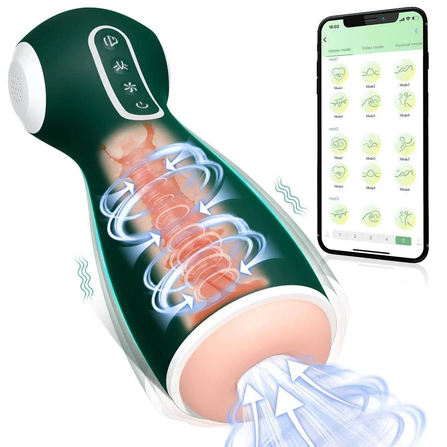 Smart APP Controlled Sucking Male Masturbator – Xinghaoya