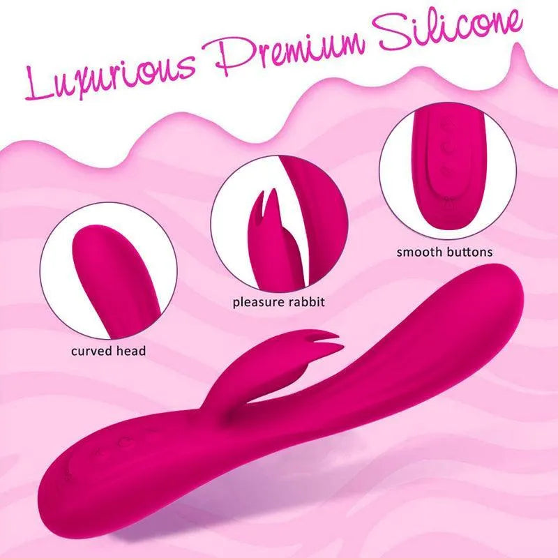 Soft Silicone Waterproof Rabbit Vibrator for Women - xinghaoya official store
