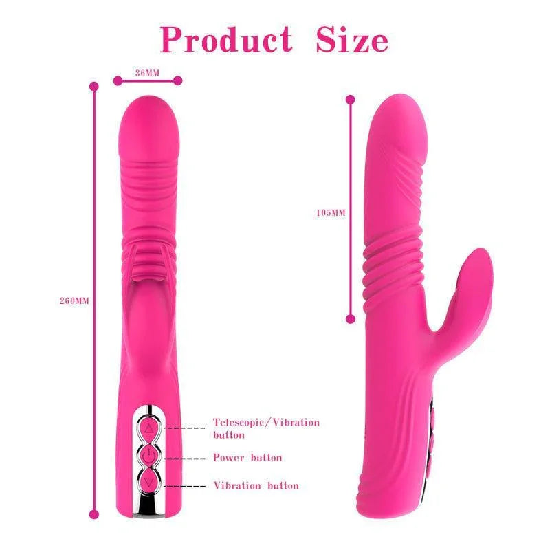 Thrusting Dildo Rabbit Vibrator for Women - xinghaoya official store
