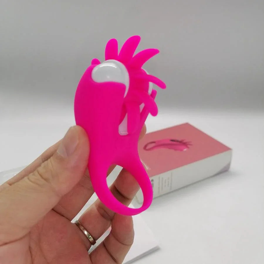 Tongue Licking Cock Ring Vibrator for Men Xinghaoya Tongue Licking Cock Ring Vibrator for Men Xinghaoya