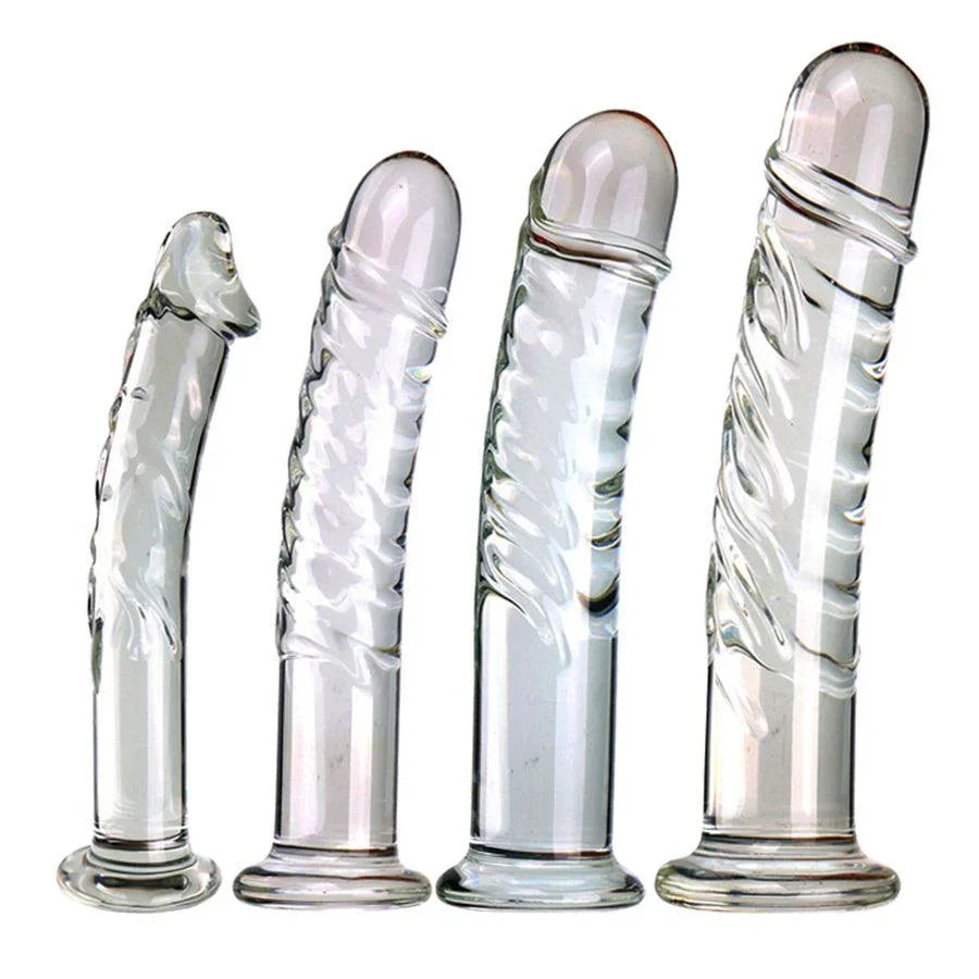 Xinghaoya Realistic Spiral Glass Dildo - xinghaoya official store