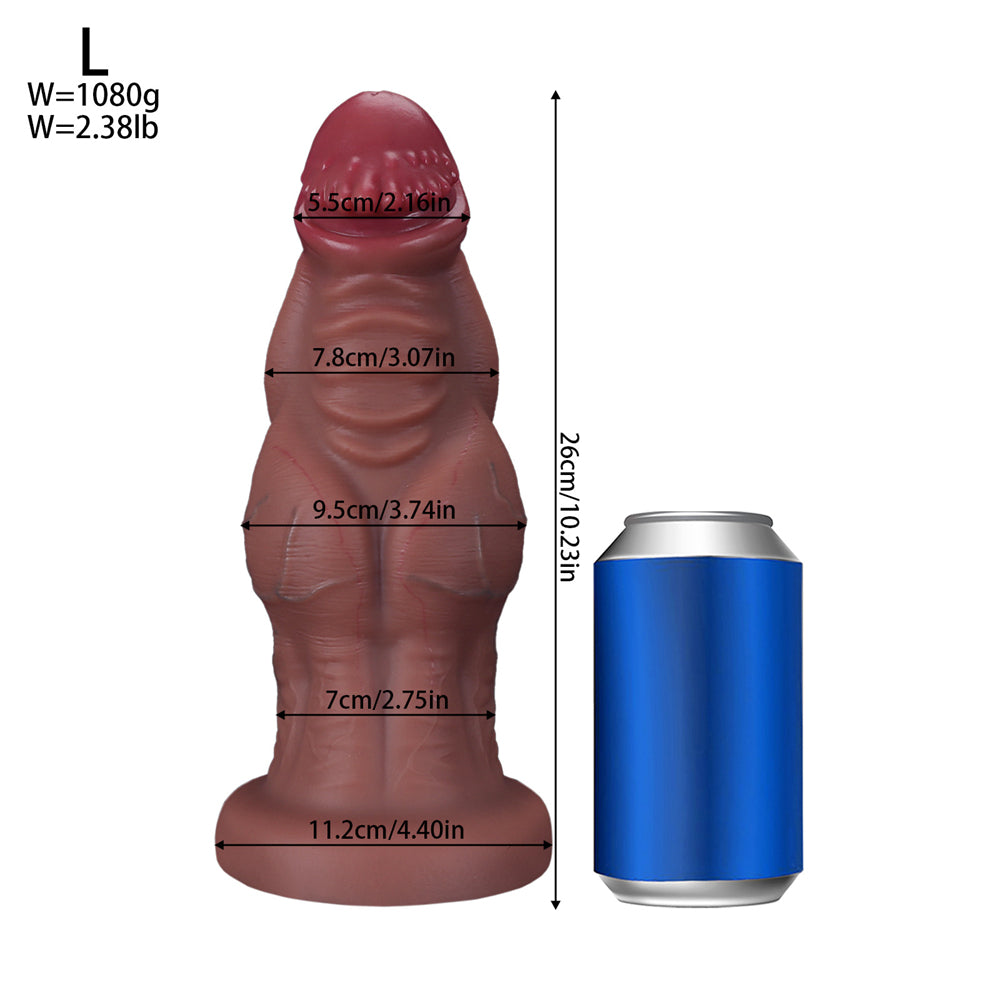 10 inch brown dildo