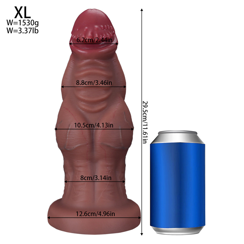 11.61 inch brown dildo