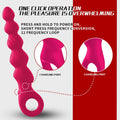 12 Modes Powerful Silicone Vibrating Anal Beads - xinghaoya official store