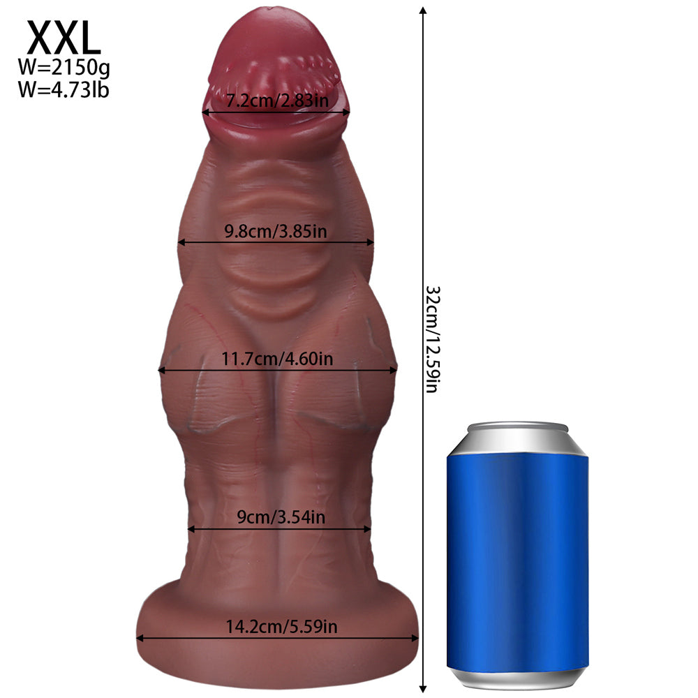 12.59 inch brown dildo