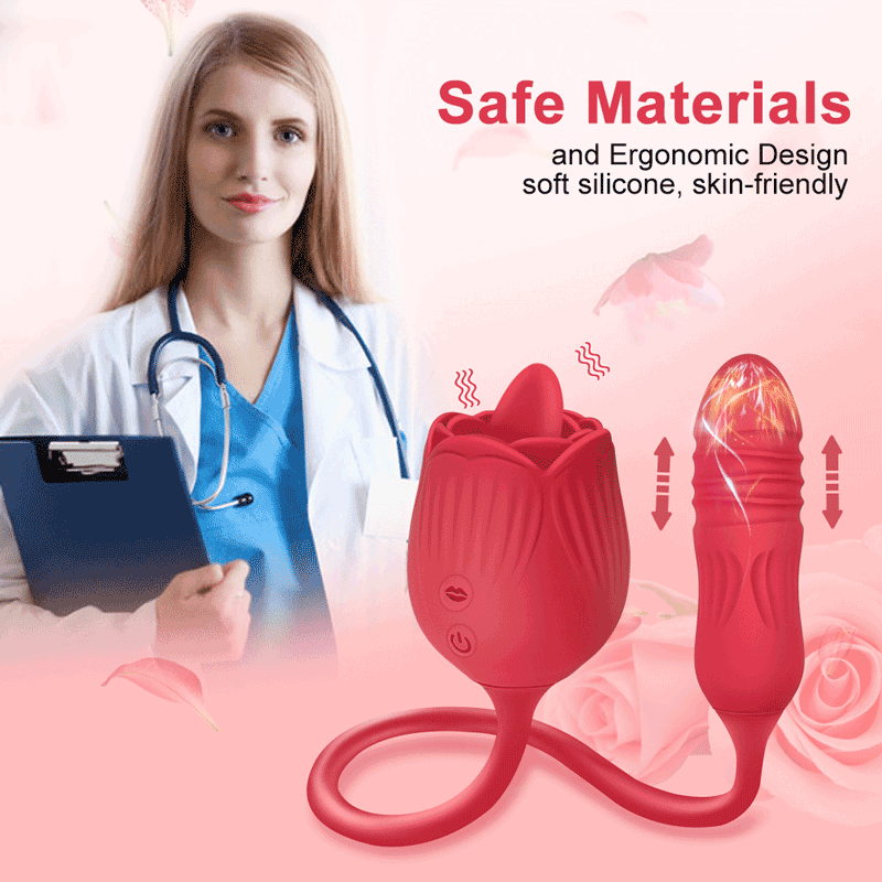 2-In-1 Rose Vibrator for Women Xinghaoya 2-In-1 Rose Vibrator for Women Xinghaoya