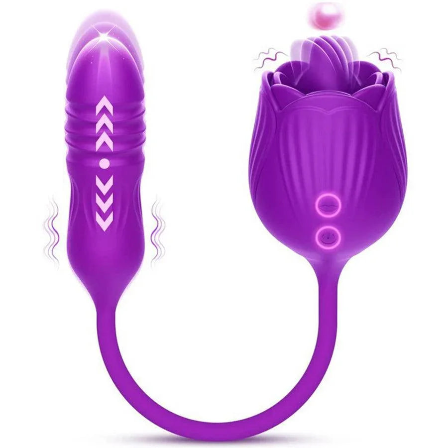 2-In-1 Rose Vibrator for Women Xinghaoya 2-In-1 Rose Vibrator for Women Xinghaoya