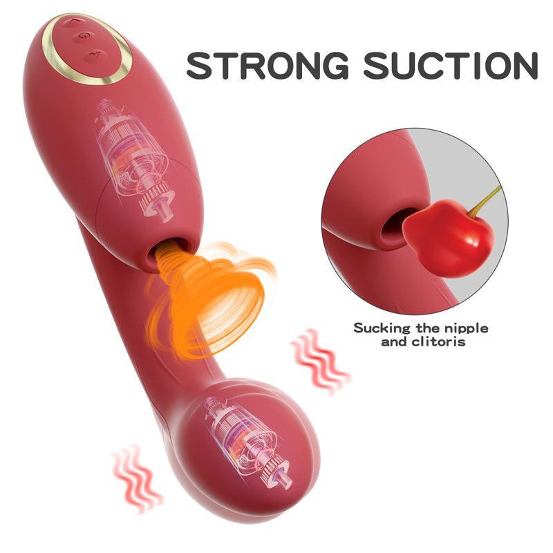 2 in 1 Sucking G Spot Vibrator - xinghaoya official store