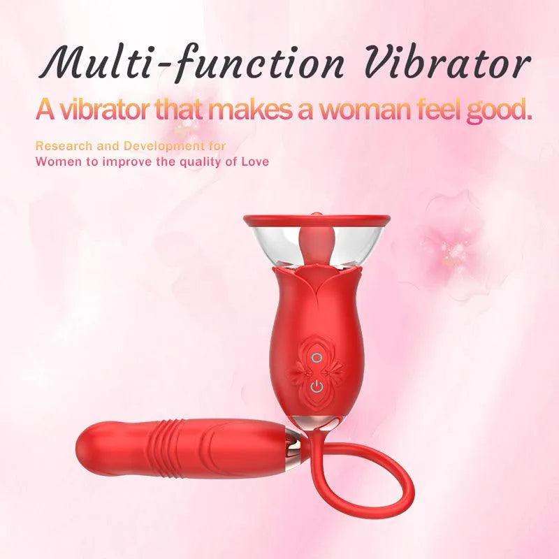 3-In-1 Multiple Pleasure Rose Toy Vibrator for Women Xinghaoya 3-In-1 Multiple Pleasure Rose Toy Vibrator for Women Xinghaoya