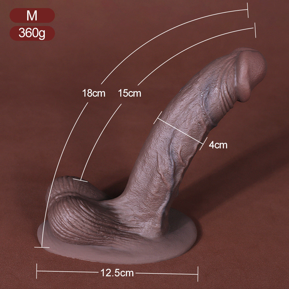 7 inch black dildo
